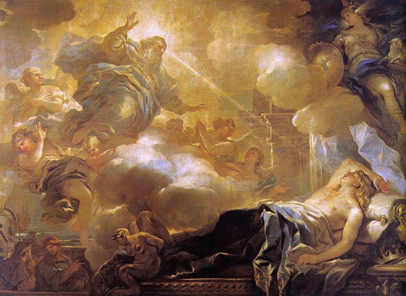  Luca  Giordano The Dream of Solomon china oil painting image